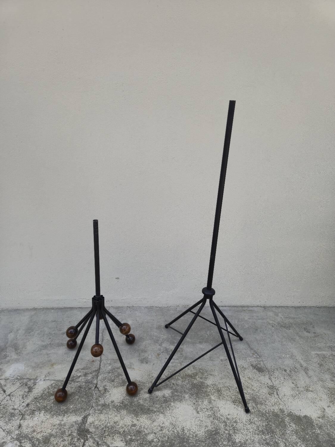 Vintage parrot coat rack with balls, 1950s design