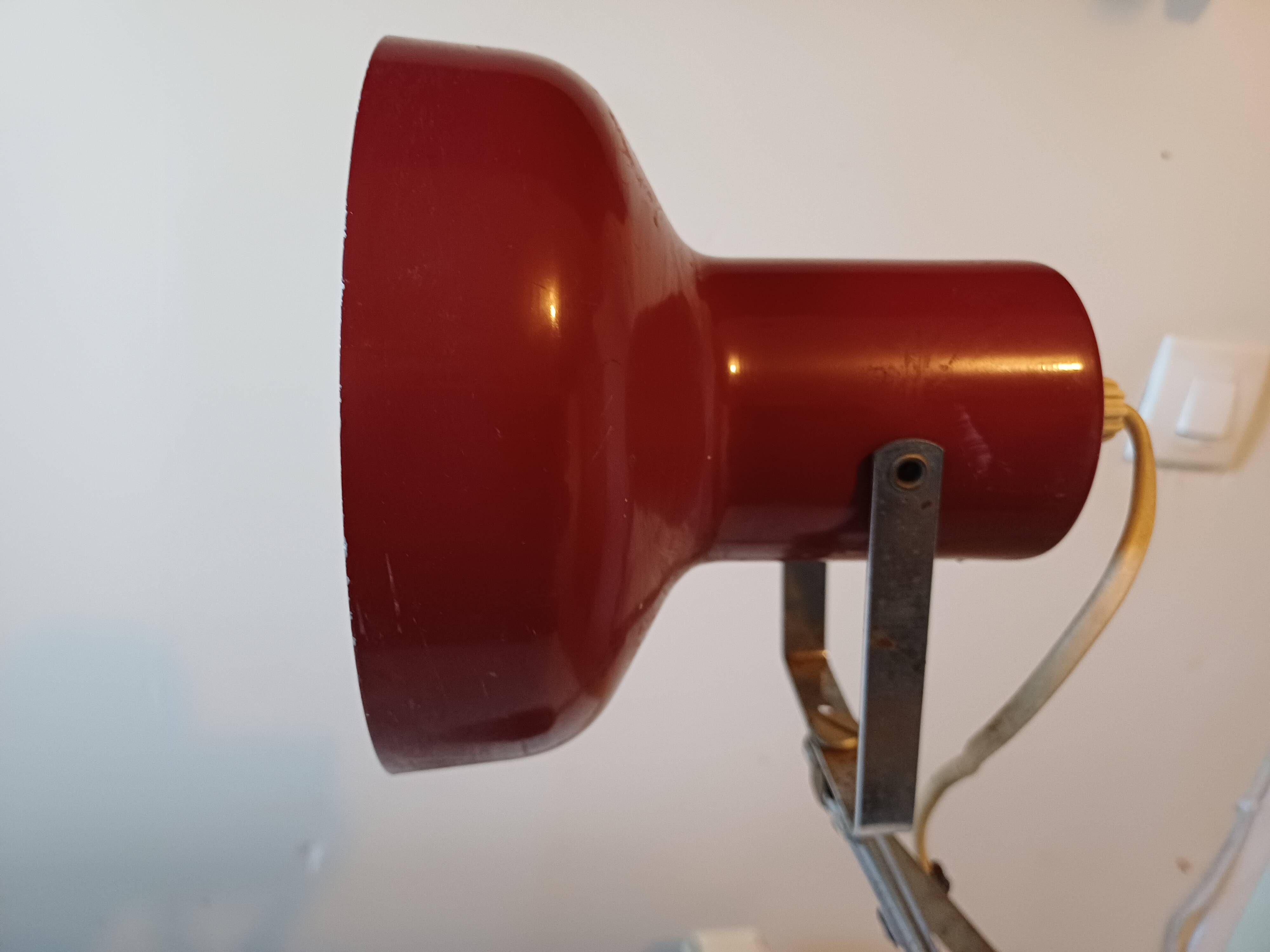 Vintage Iron Metal Chrome Lamp