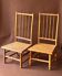 Chaises basses en bambou vintage