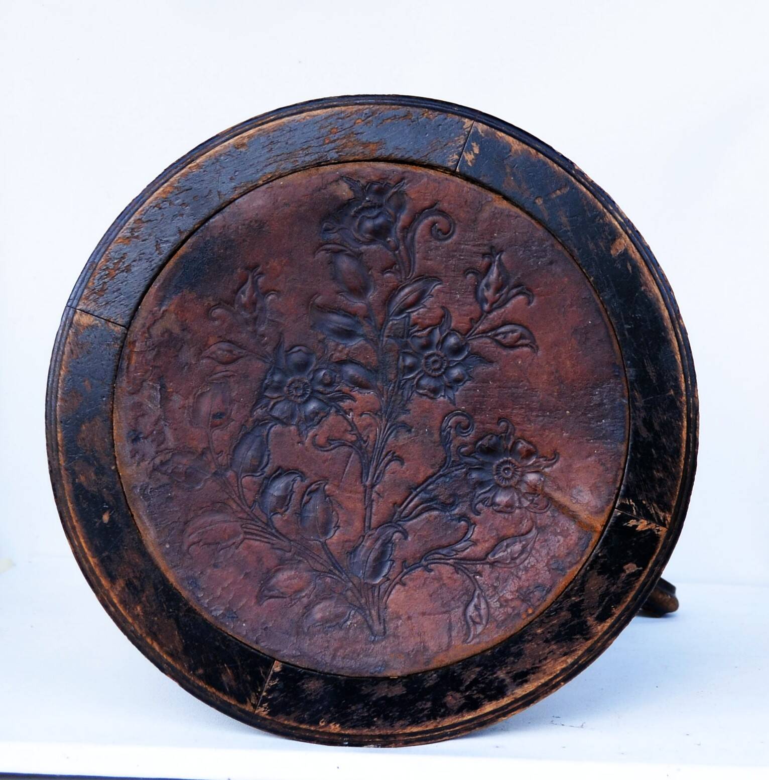 Tabouret de piano Napoléon III avec vis