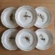 6 flat plates Gien Moineaux from Paris