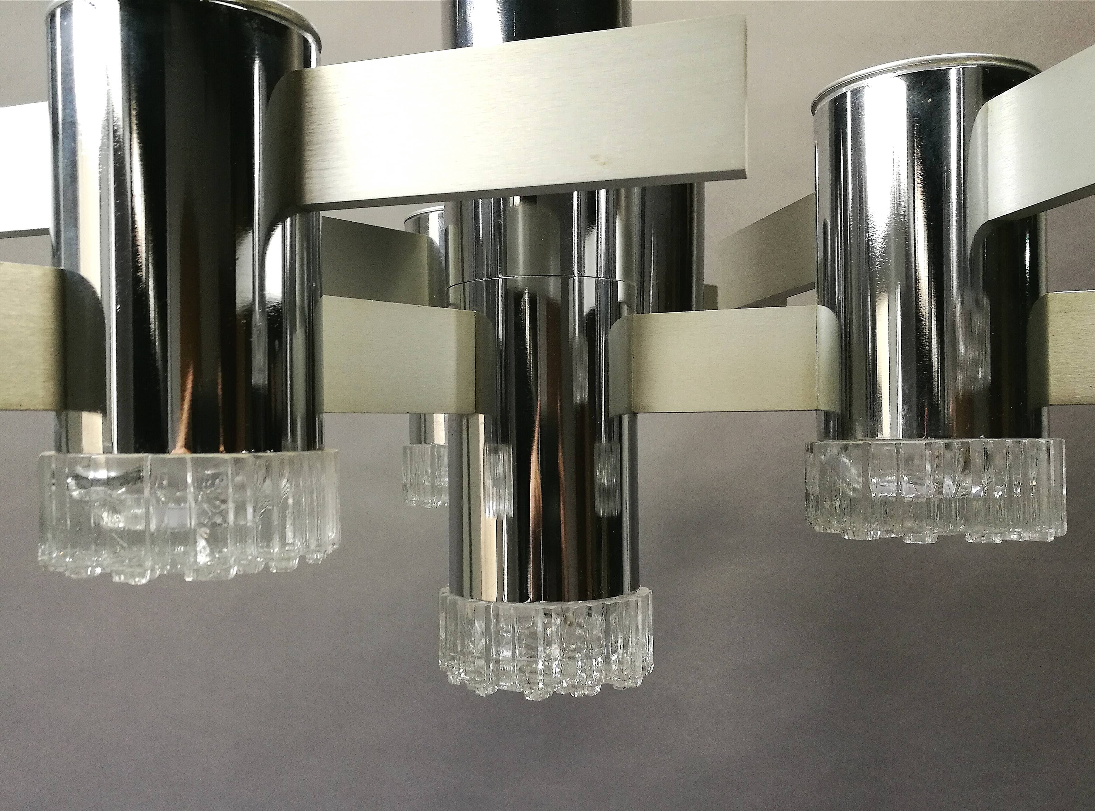 Chandelier of the Maison Sciolari from the 70