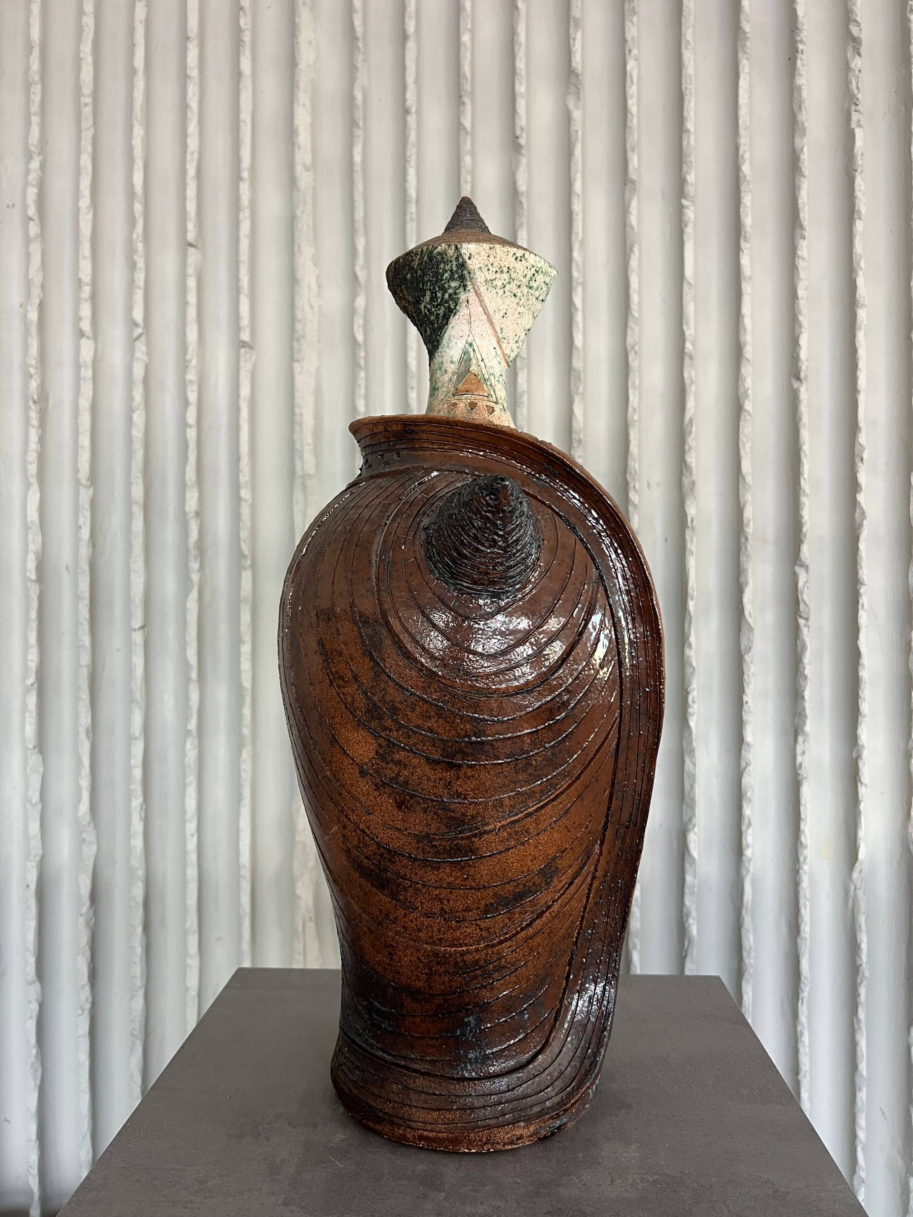XXL (40-80cm) ceramic chess set by Maria Kenarova
