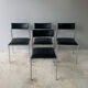 4 1960’s Belgian mid century leatherette dining chairs by ‘Tavo’