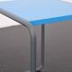 Table d'appoint bleue "B9 B" par Marcel Breuer / Thonet