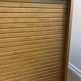 Low storage unit, 70s/80s three height-adjustable shelves