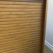 Low storage unit, 70s/80s three height-adjustable shelves