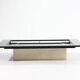Re Quadro Coffee Table in Travertine and Lacquered Wood by Paolo Piva