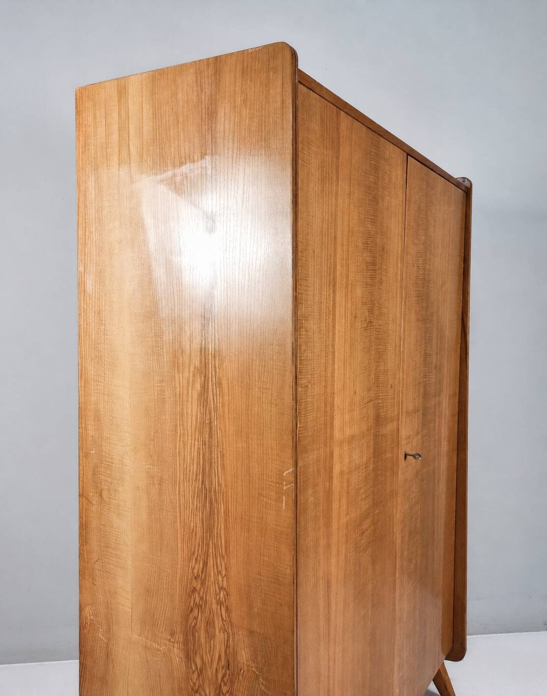 Vintage Wardrobe in Ash by Tatra Nabytok, 1970s
