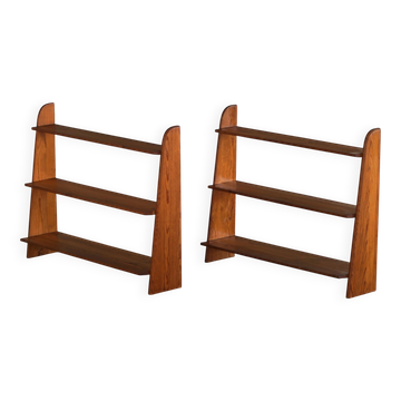 Pair of pine shelves by Carl Malmsten "Visingsö", Swedish Fir, 1950s