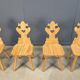 Chaises tiroliennes vintage rustiques, années 1960