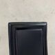 Set of 4 Italian Black Leather Dining Chairs