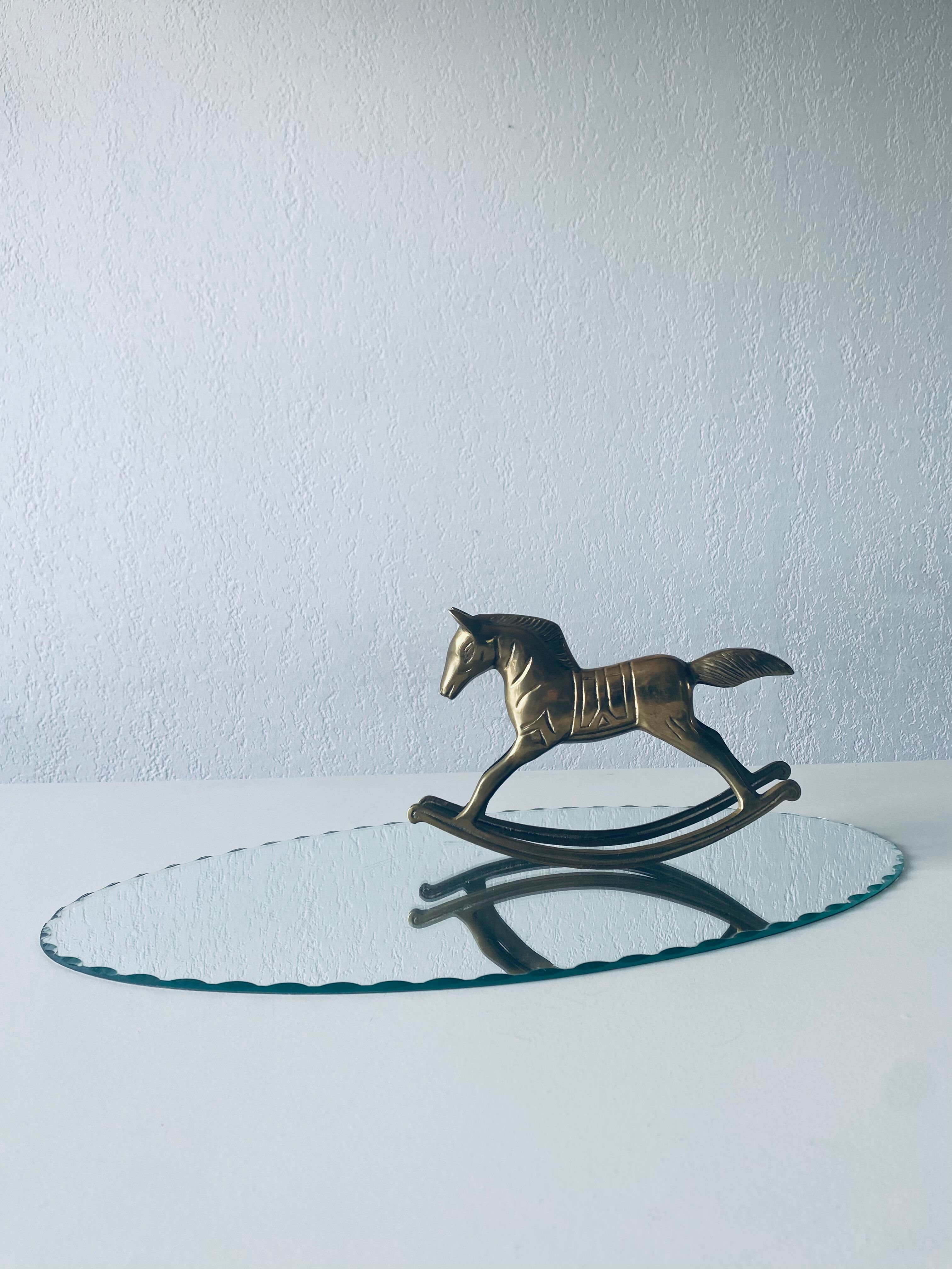 Oval beveled mirror 50x25cm