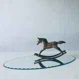 Oval beveled mirror 50x25cm