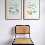 Lot of two Charles Lapicque lithographs