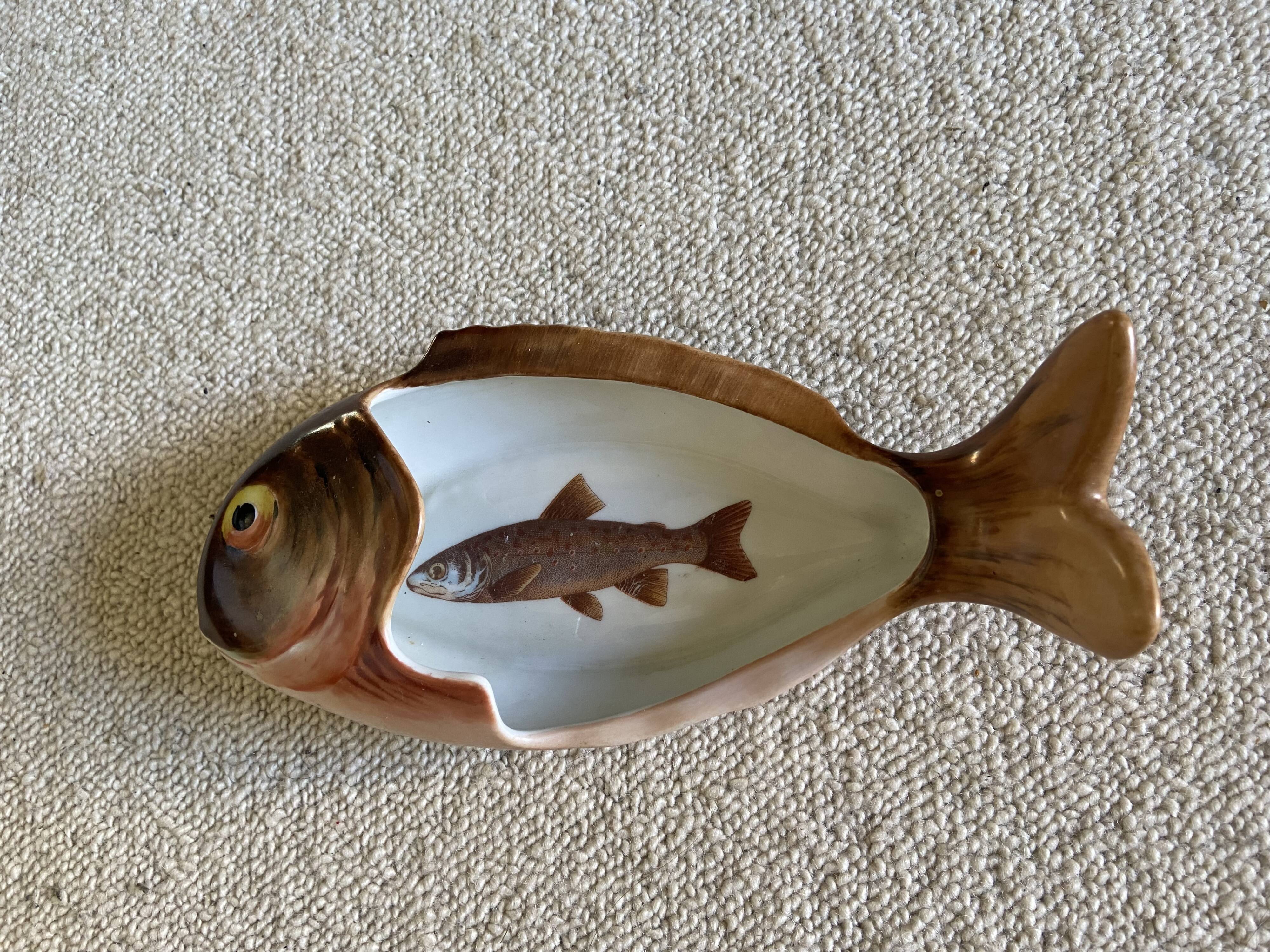 Ceramic fish "limoges"