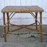 Rattan wicker sofa tip table