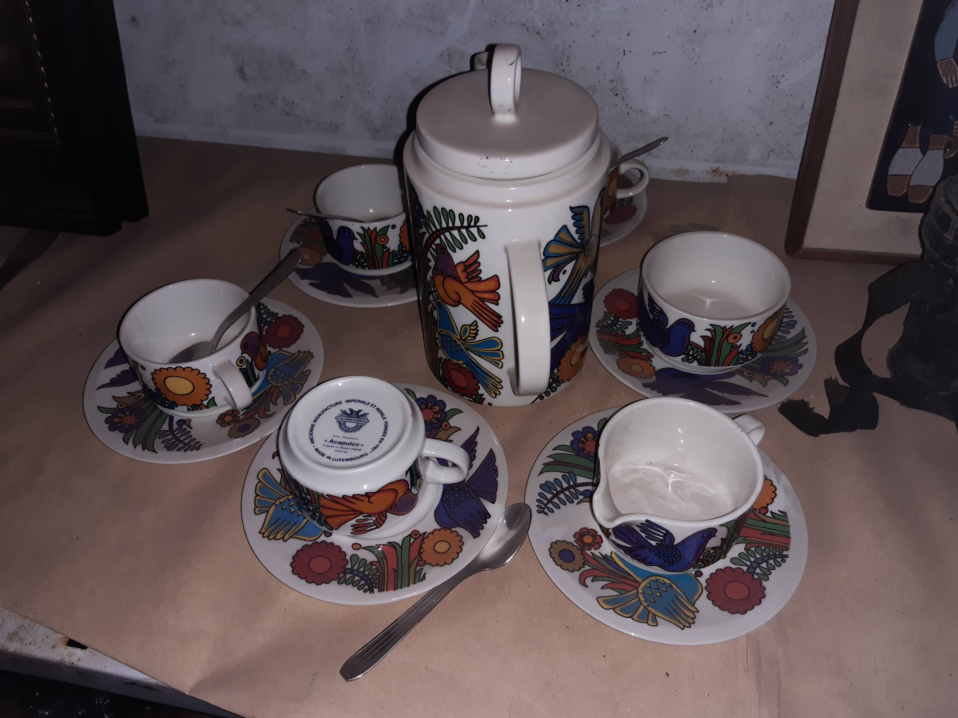 Café service Villeroy and Boch collection Acapulco