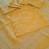 Tablecloth and 8 antique towels in linen lace hand