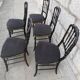 Lot de 5 chaises Napoléon III