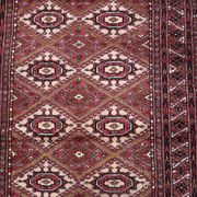 Tapis vintage afghan Ersari fait main en laine – 123 x 183 cm