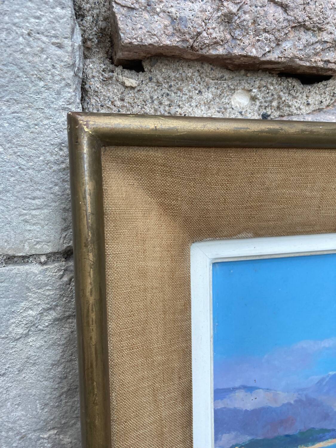 Framed “Cap Ferrat” oil painting