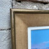 Huile « Cap Ferrat » encadrée