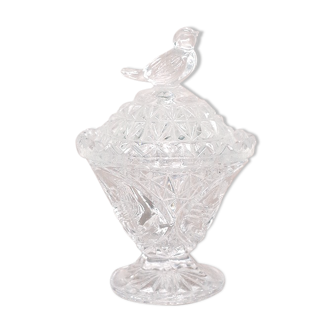 Baguier / Petite boîte en cristal ciselé