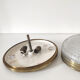 Lucien Gau glass and brass ceiling
