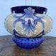Earthenware pot cover in slipware from the Fives Lille factory