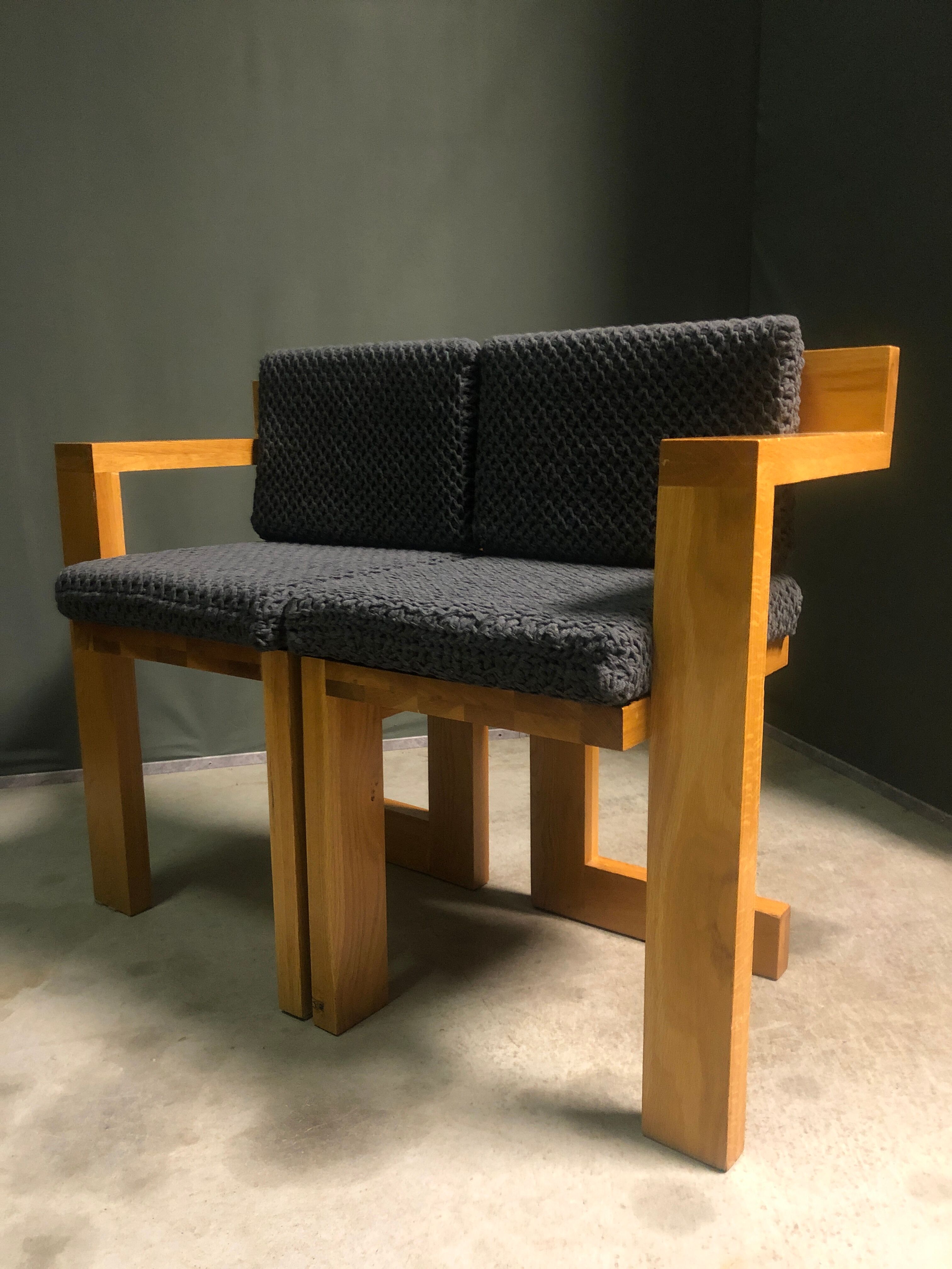 2 x Rietveld 'Steltman' chairs