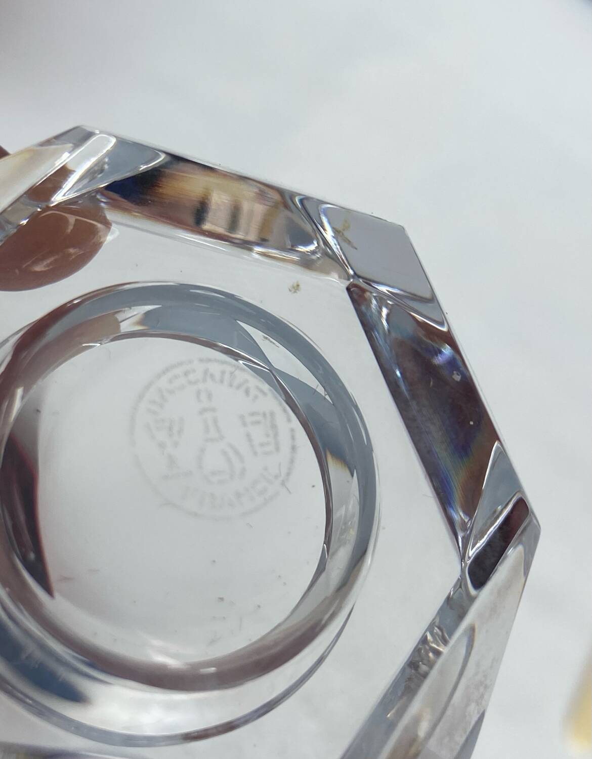 Paire de salerons en cristal Baccarat