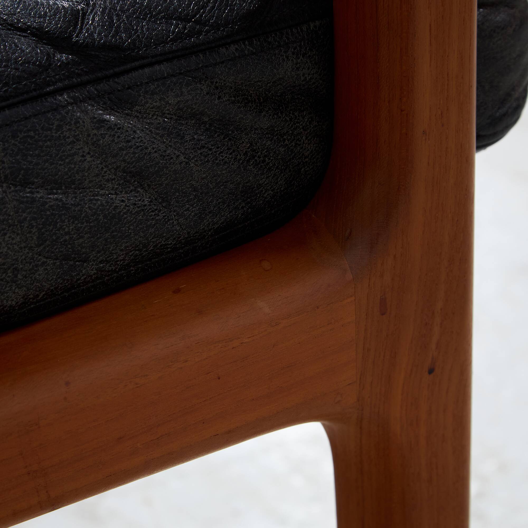 Senator Leather Sofa Set by Ole Wanscher for France & Søn, 1960s, Set of 3 (MK10221)