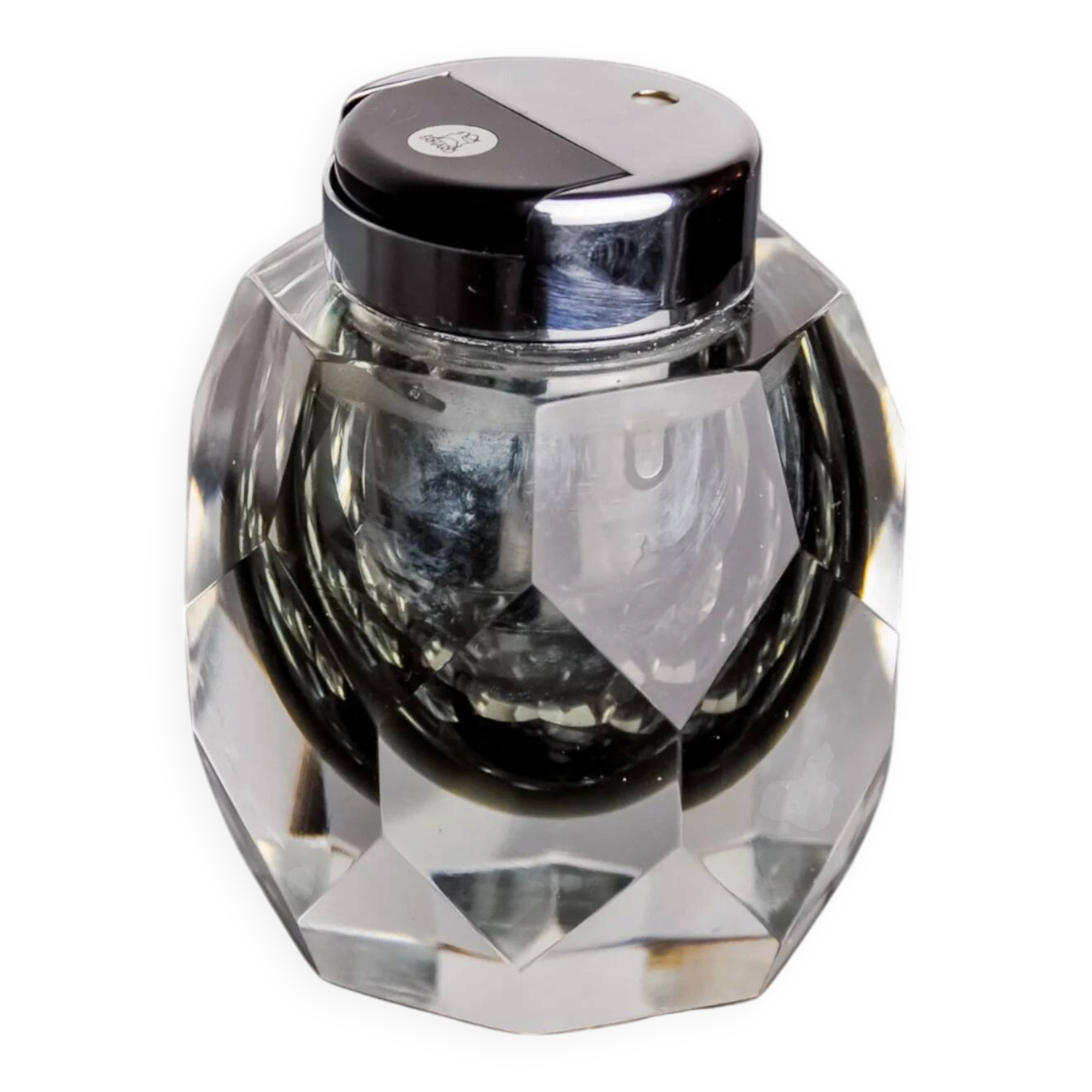 Faceted Sommerso lighter by Seguso, Murano, Italy, 1970s