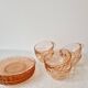 Set of 6 "Rosaline" coffee cups '70s - Arcoroc France vintage