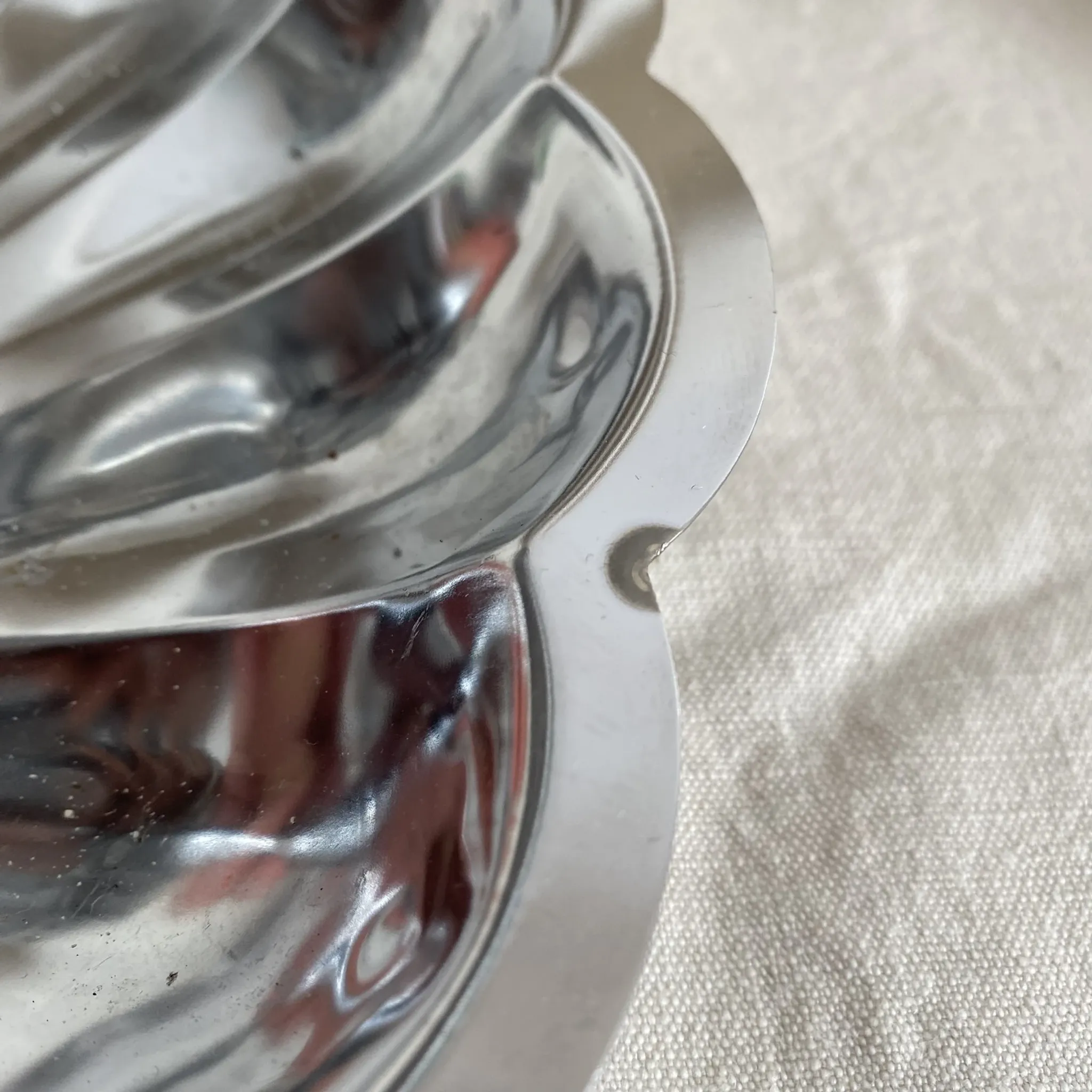 Presentation dish 2 stainless steel trays, 1970s-80s