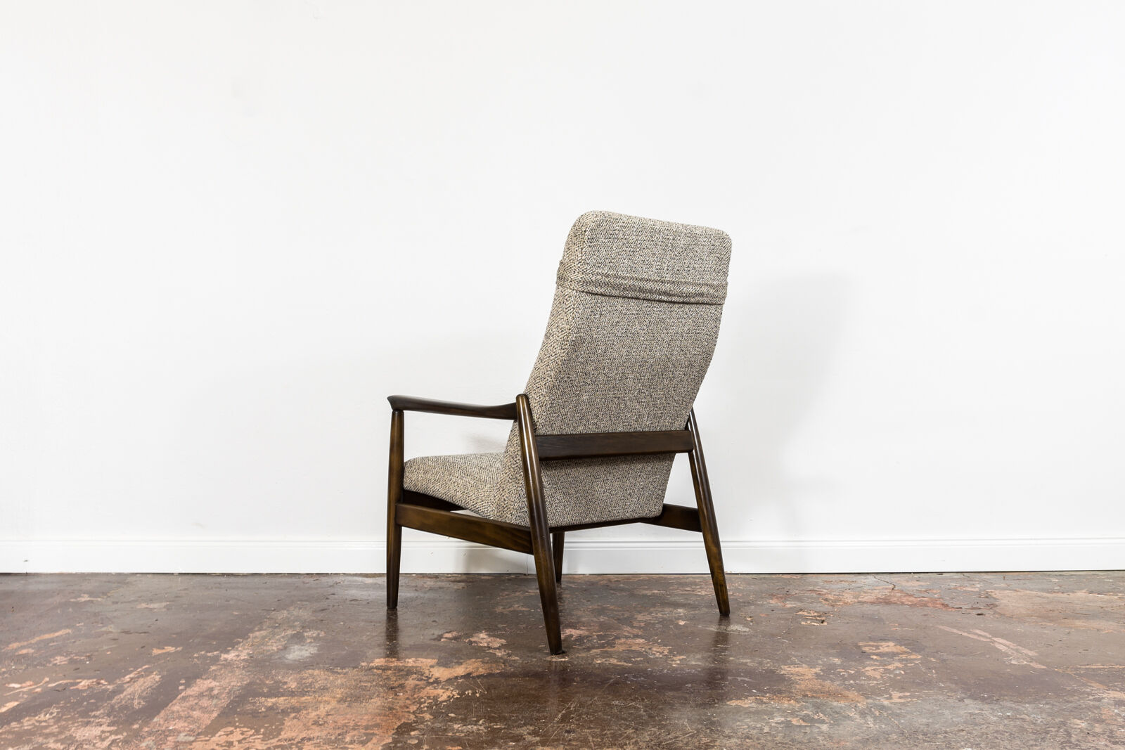 Gfm 64 back armchair with ottoman by edmund homa 1960's