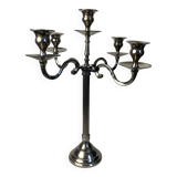 Five-light silver-plated candlestick