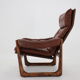 1960s adjustable leather armchair by Genega Mobler, Denmark