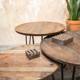 TABLES gigognes in solid pine Colette
