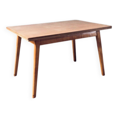 MCM Dutch Design Extendable Dining Table attributed to Cor Alons for Gouda Den Boer, 1950s