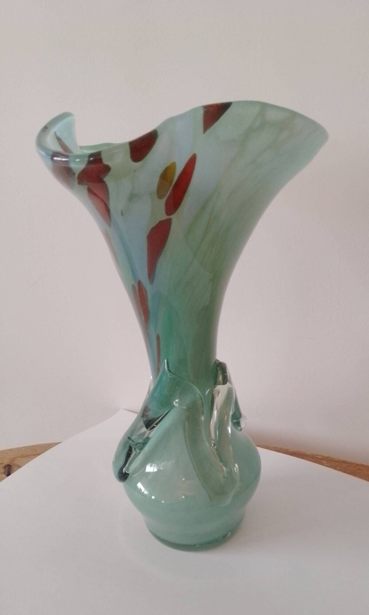 Vintage Murano blown glass vase 1950s/60s