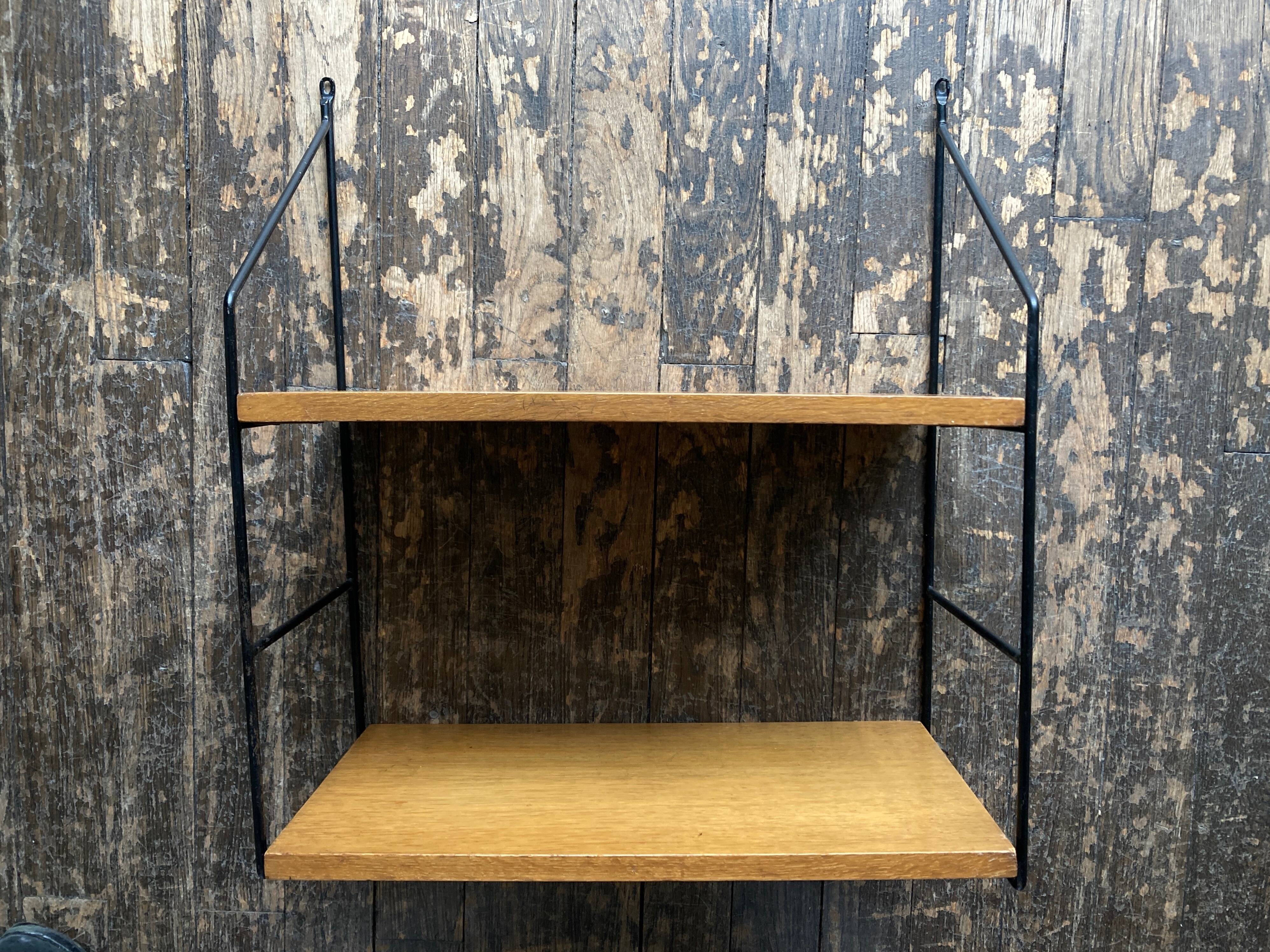 Etagère murale 1960 String en chêne