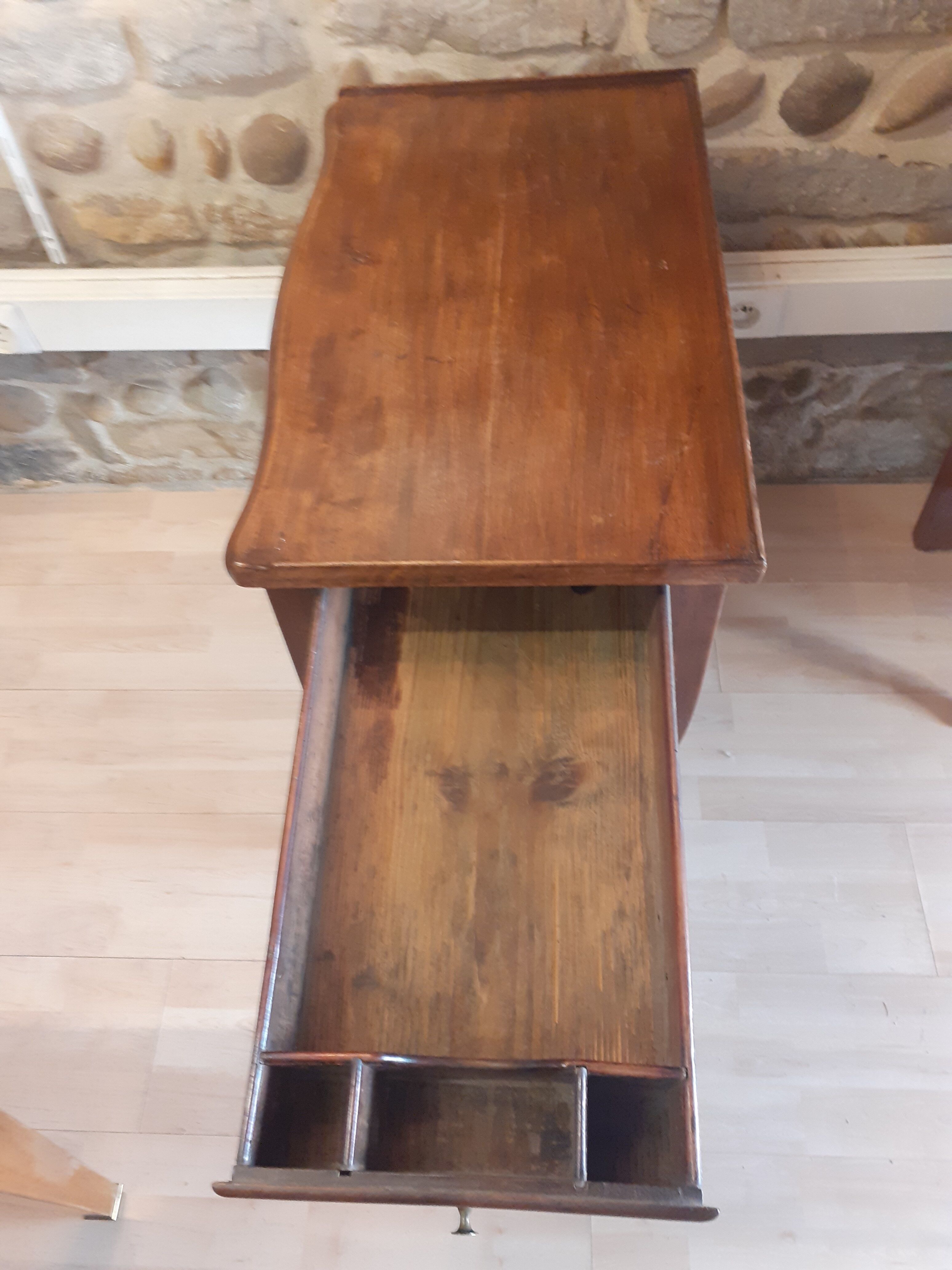 Table Louis XV walnut 19th