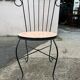 Set of 4 terracotta ceramic mosaic chairs