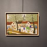 Peinture naïve de Jean Lagru, 1974