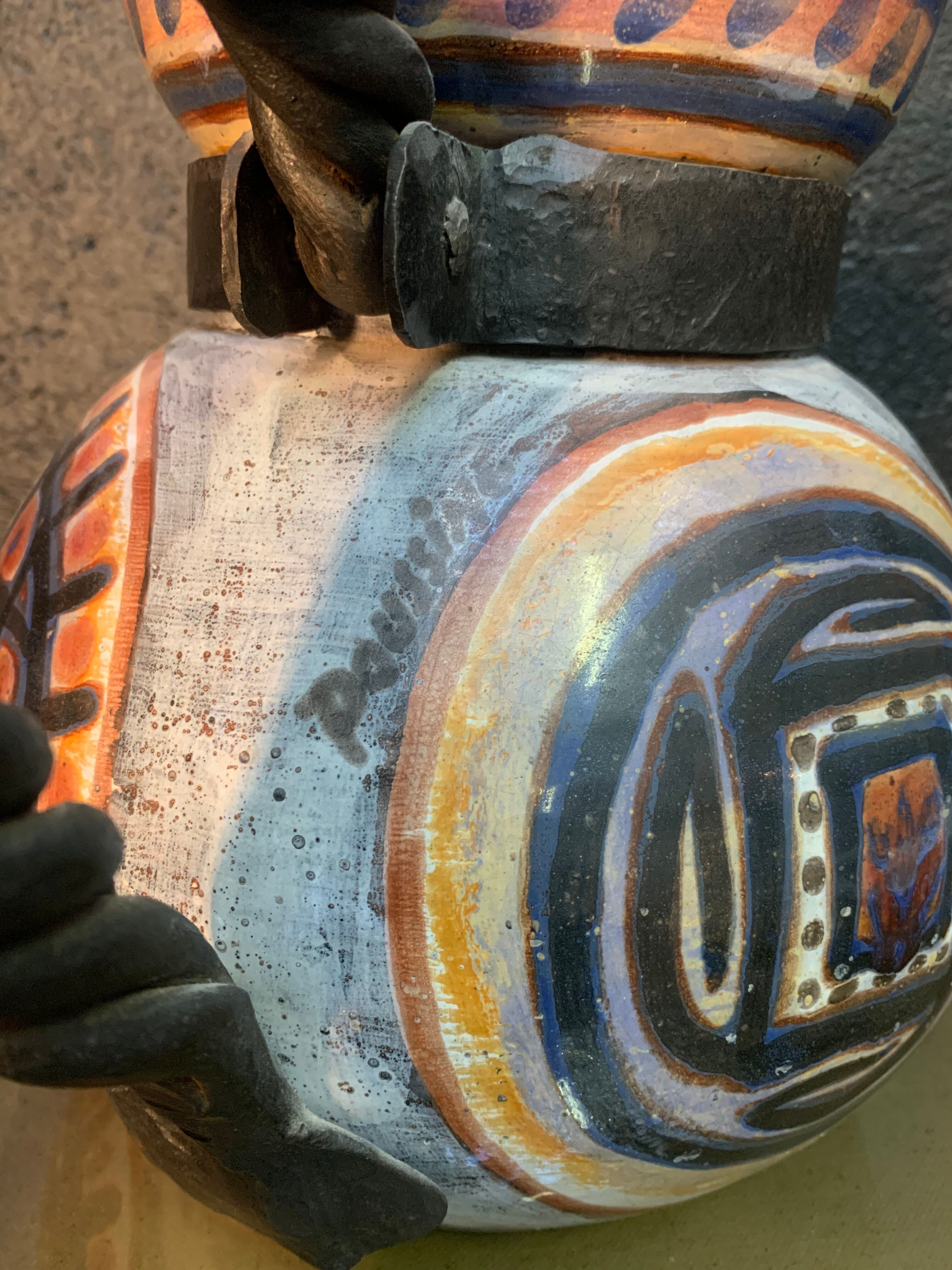 Pitcher in ceramic Jacques Poussine 1960s