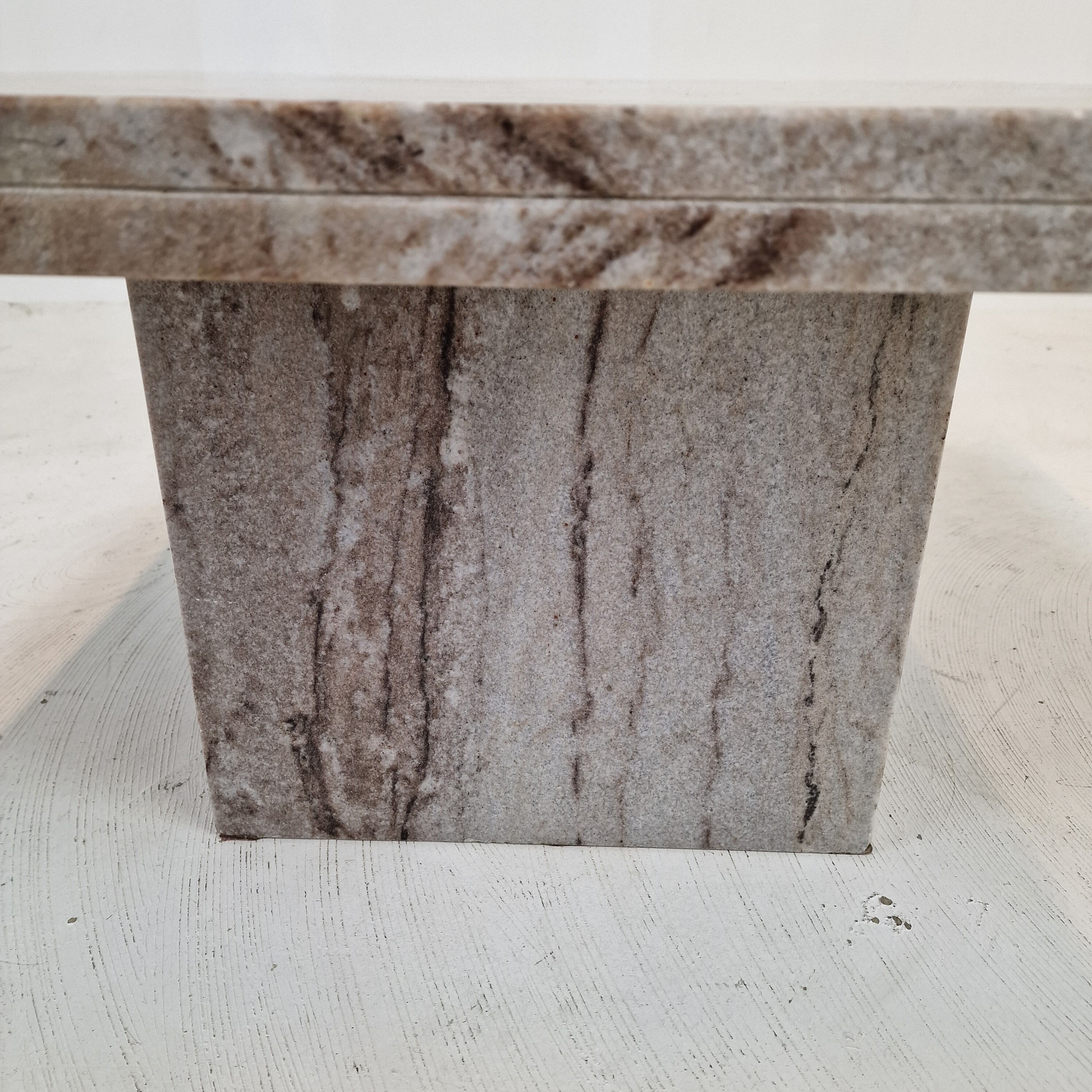 Italian Coffee or Side Table in Granite, 1980s