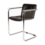 Hans Könecke Armchair for Tecta in Plexiglas, Chrom & Leather