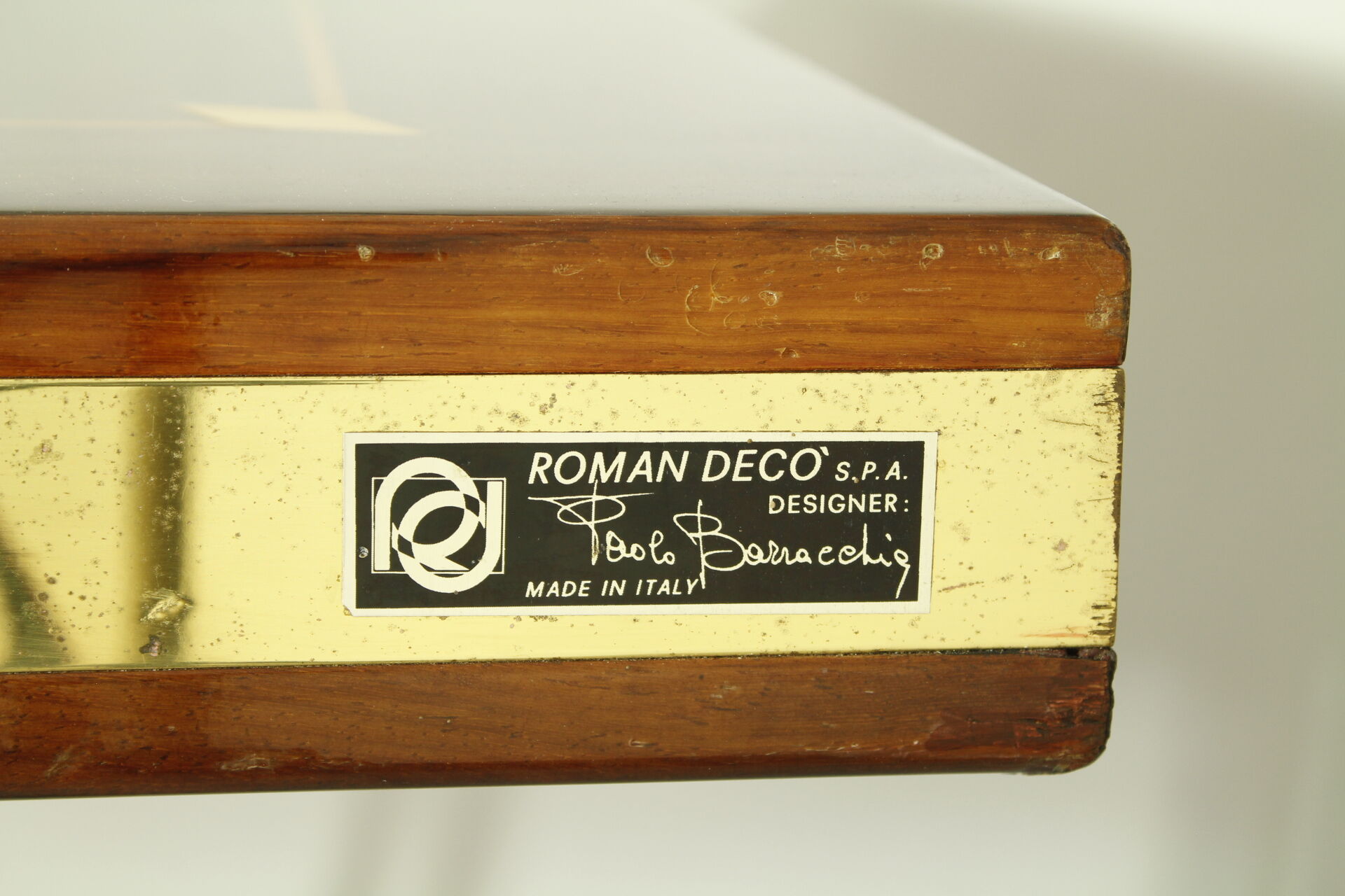 1970s Dining Table by Paolo Barracchia for Roman Deco